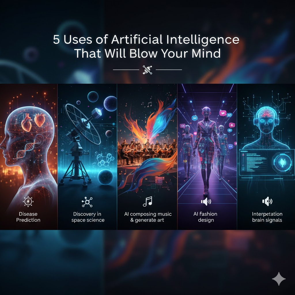 5 Uses of Artificial Intelligence that will blow your mind
